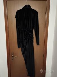 vestito lungo in velluto