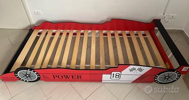 Letto macchina + materasso 90x200 cm