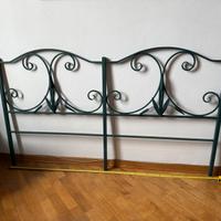 Testiera letto in ferro battuto