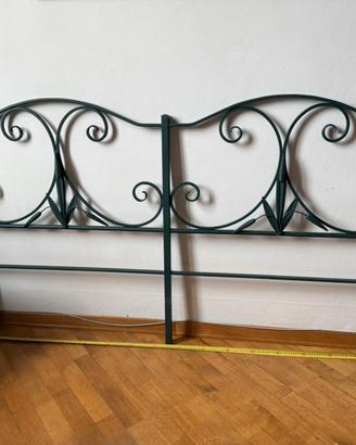 Testiera letto in ferro battuto