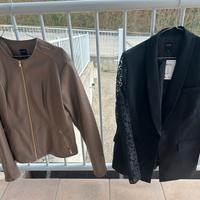 Giacca nera  tg M e giacca ecopelle Calliope