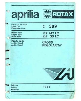 Catalogo ricambi motore Aprilia 127 Rotax Cross