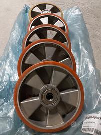 Ruote carrello alluminio e poliuretano