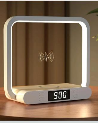 Lampada da comodino con ricarica wireless 