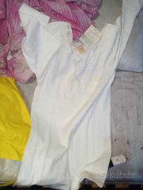 camicia bianca da notte maniche lunghe 
