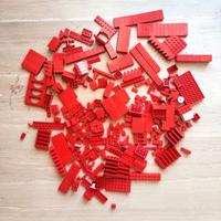 LEGO Vintage Red Bulk lotto misto pezzi rari