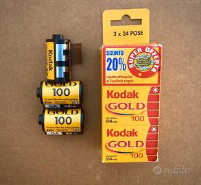 Kodak rullino fotografia analogica 3 rullini