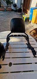 sissy bar con portapacchi  e sella softail 