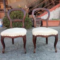 Antiquariato, n°2 sedie luigi filippo