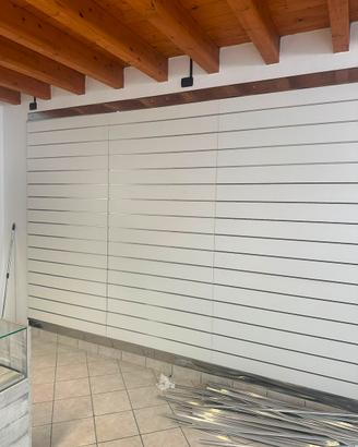 7 Pannelli Dogati Bianchi per Negozio 120x240 cm