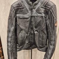 giacca da moto in pelle taglia XL