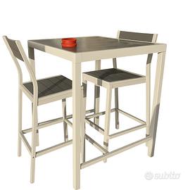 Tavolo e 2 sedie bar da esterno