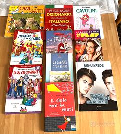 Lotto varietà di 10 libri per ragazzi e bambini