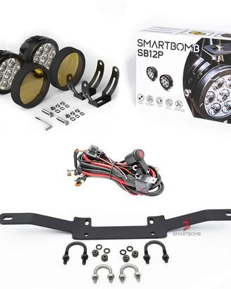 Kit FARI 120W+ STAFFA BMW GS1200 2004-2012 STD ADV