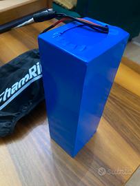 Batteria al litio 48v 13s 4p 10Ah con borsa Imperm
