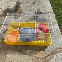 Gabbia per criceti con accessori inclusi