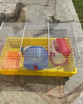 Gabbia per criceti con accessori inclusi