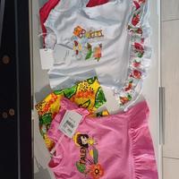 2 completi bambina 9/12 mesi 