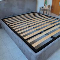 LETTO NUOVO CONTENITORE TESSUTO MATRIMONIALE RETE