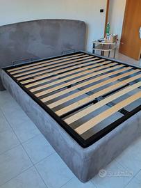 LETTO NUOVO CONTENITORE TESSUTO MATRIMONIALE RETE