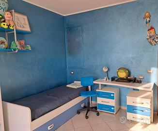 Cameretta completa per Bambino blu e bianco