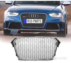 GRIGLIA AUDI A4 B8 11-15 LOOK RS CROMO NERO