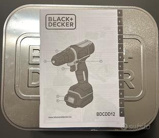 Black & Decker BDCDD12, trapano avvitatore. 