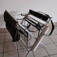 cavalletto porta trote, porta canne, borsa 