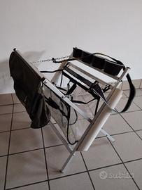 cavalletto porta trote, porta canne, borsa 