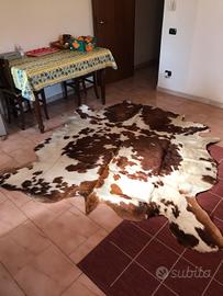 Tappeto in vera pelle di mucca texana naturale