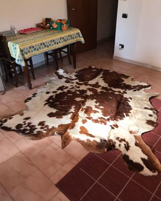 Tappeto in vera pelle di mucca texana naturale
