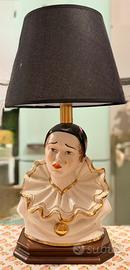 Lampada Vintage Pierrot in Ceramica di Bassano