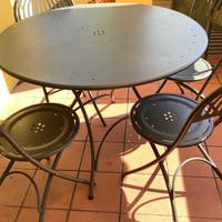 Tavolo con 4 sedie da esterno Emu