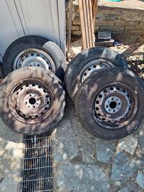 4 cerchi ferro fiat panda 2003-2012 da 13 