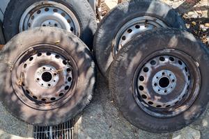 4 cerchi ferro fiat panda 2003-2012 da 13