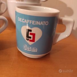 Tazzine bar con logo caffè vintage