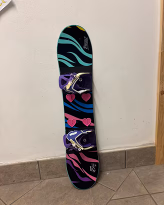 Snowboard  burton bimbo 100 con attacchi