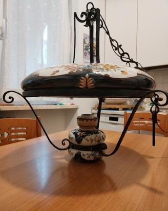 lampadario in ceramica