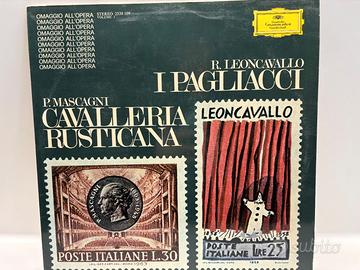 vinile con le opere I Pagliacci di R. Leoncavallo