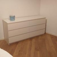 MALM Cassettiera con 6 cassetti, bianco, 160x78 cm