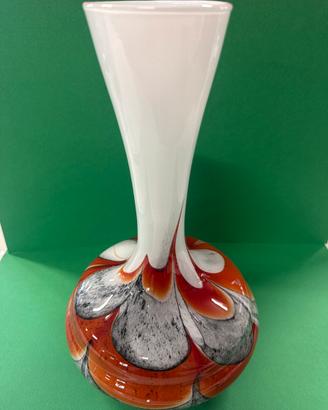 Vaso artistico  in vetro soffiato