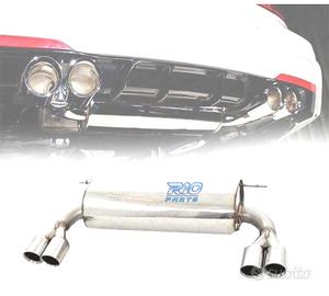 SCARICO SPORTIVO BMW F30 F31 320 316 LOOK M DOPPIA