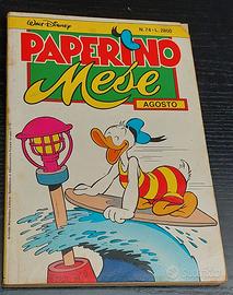 Paperino Mese n.74 Agosto 1986 fumetto vintage