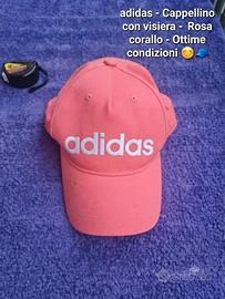 adidas cappellino originale visiera rosa corallo 