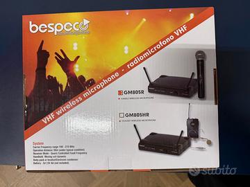 Microfono wireless VHF Bespeco