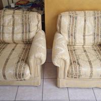 Coppia  di poltrone in tessuto 
