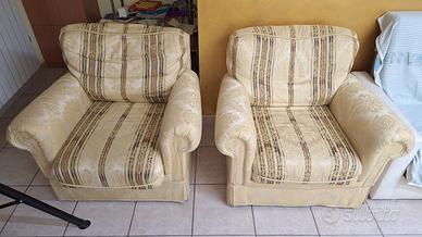 Coppia  di poltrone in tessuto 
