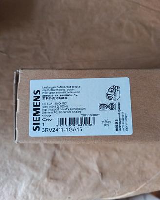Siemens 3RV2411-1GA15 Interruttore SIRIUS S00
