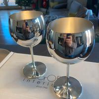 Coppia coppe design Calegaro (silver plated)