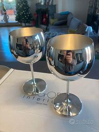 Coppia coppe design Calegaro (silver plated)